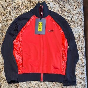 Moncler x adidas Men's Performance Jacket in Red and Black Size US Large